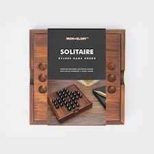 Coffe Table Games Träspel Solitaire, Iron & Glory