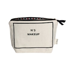 Bag-all My Make-up Necessär 100% Bomull 14x20 cm Svart/Vit