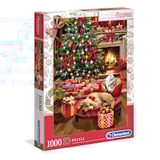Christmas By The Fire Julpussel 1000 bitar Clementoni