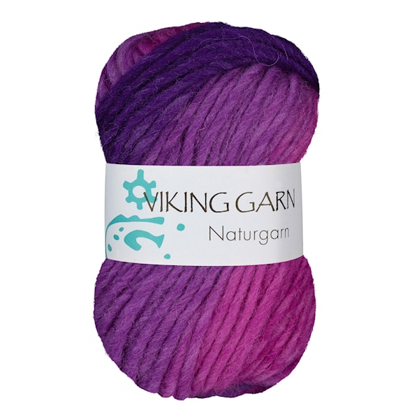 Naturgarn 50 g Multi rosa/lilla 669 Viking Garn