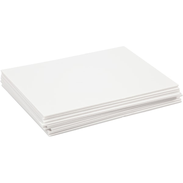 Skumkartong, A4, ark 210x297 mm, tykkelse 3 mm, hvit, 10 ark/ 1 pk.