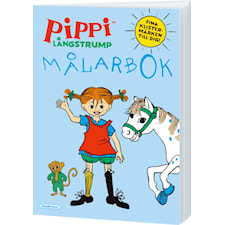 Målarbok Med Stickers Pippi Långstrump