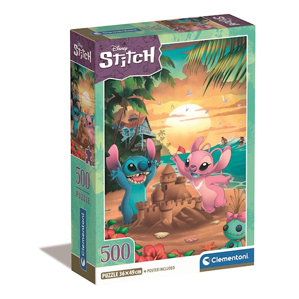 Pussel 500 bitar Disney Stitch, Clementoni