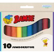 Bamse Jumbokritor av sojavax 10-pack Kärnan