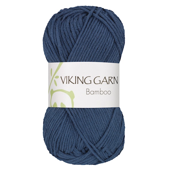 Bamboo 50 g Mørk blå 627 Viking Garn
